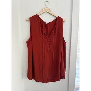 Daniel Rainn Women's Plus Lace Sleeveless Blouse | Size 3X